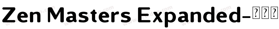 Zen Masters Expanded字体转换